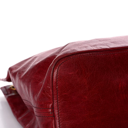 Prada Vitello Shine Tote Red 9 of 13
