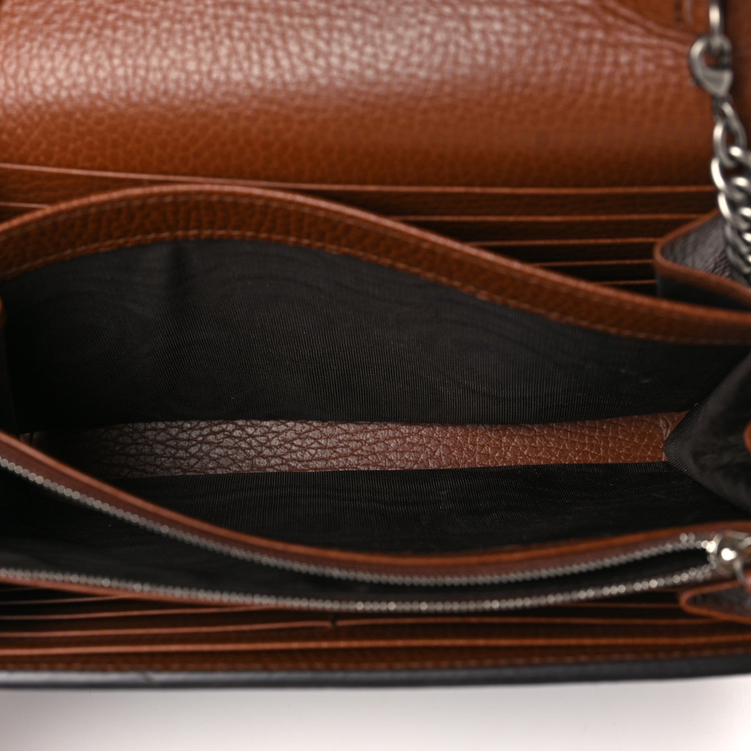 Gucci New Denim GG Monogram Dollar Calfskin Enamel Mini Dionysus Chain Wallet Blue Tea Cuir Epilog Electric Blue 5 of 8
