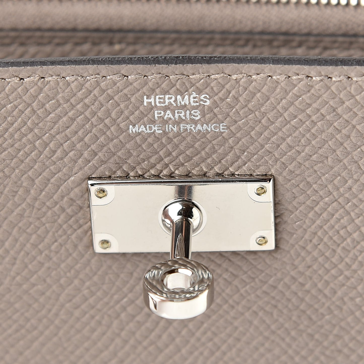 Epsom Kelly Longue Wallet Gris Asphalte