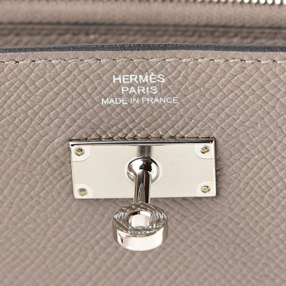 Hermes Epsom Kelly Longue Wallet Gris Asphalte 6 of 8