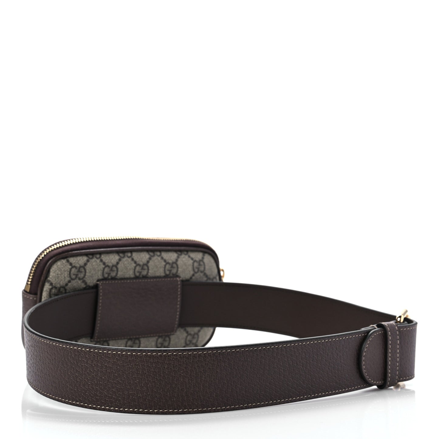 GG Supreme Monogram Ophidia Belted iPhone Case 75 30 Dark Brown