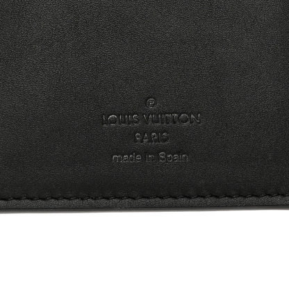 Louis Vuitton Calfskin Monogram Shadow Brazza Wallet Black 6 of 7