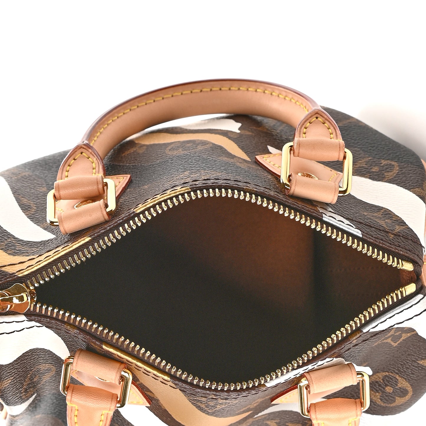 X LOL Monogram Speedy BB Gold Silver