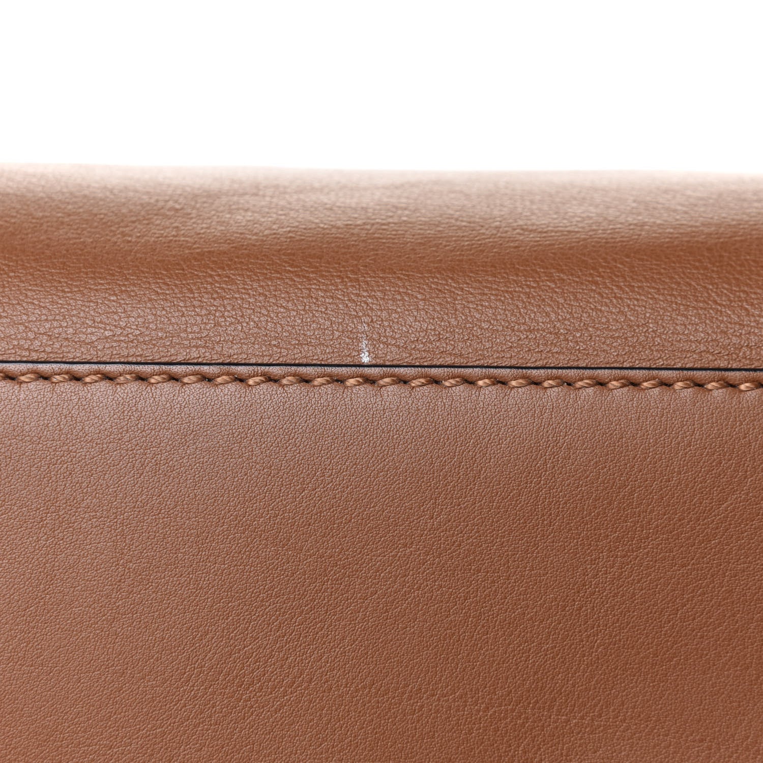 Fendi Calfskin Lace Up Large Peekaboo Iconic Satchel Cognac 14 of 17