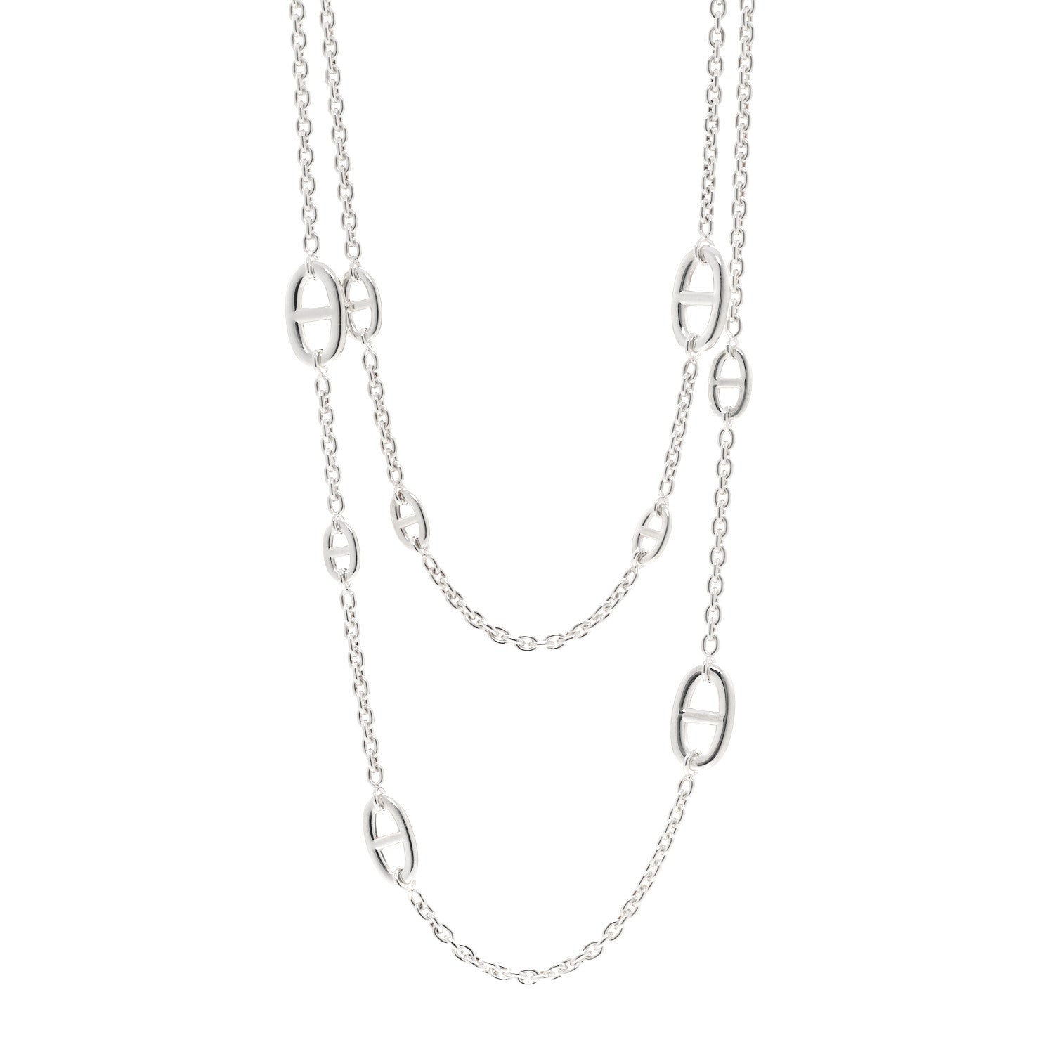 Hermes Sterling Silver Farandole Necklace 120 1 of 6