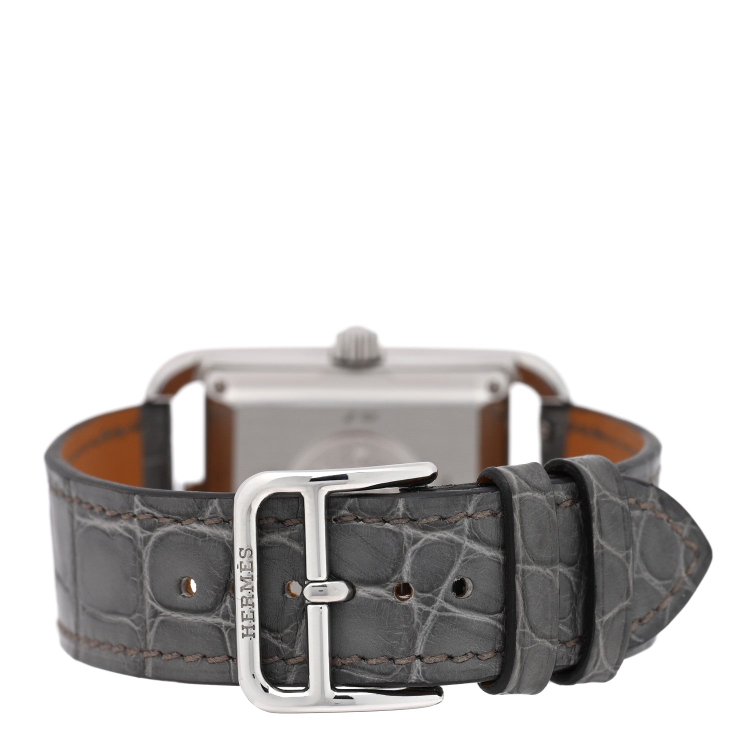 Hermes Stainless Steel Alligator 29mm Cape Cod Automatic Watch Gris Perle 3 of 4