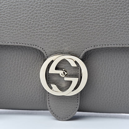 Gucci Dollar Calfskin Interlocking G Top Handle Shoulder Bag Loess 7 of 11