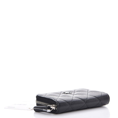 Chanel Caviar Quilted Zip Coin Purse Black 4 of 8