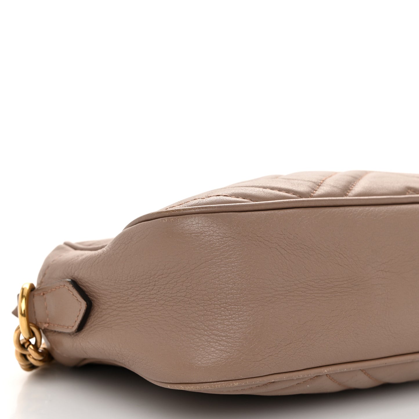 Calfskin Matelasse Small GG Marmont Chain Shoulder Bag Porcelain Rose