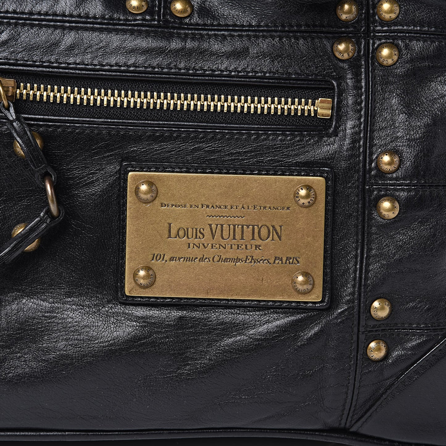 Lambskin Riveting Black