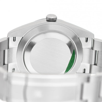 Rolex Stainless Steel 41mm Oyster Perpetual Watch Green 124300 4 of 5