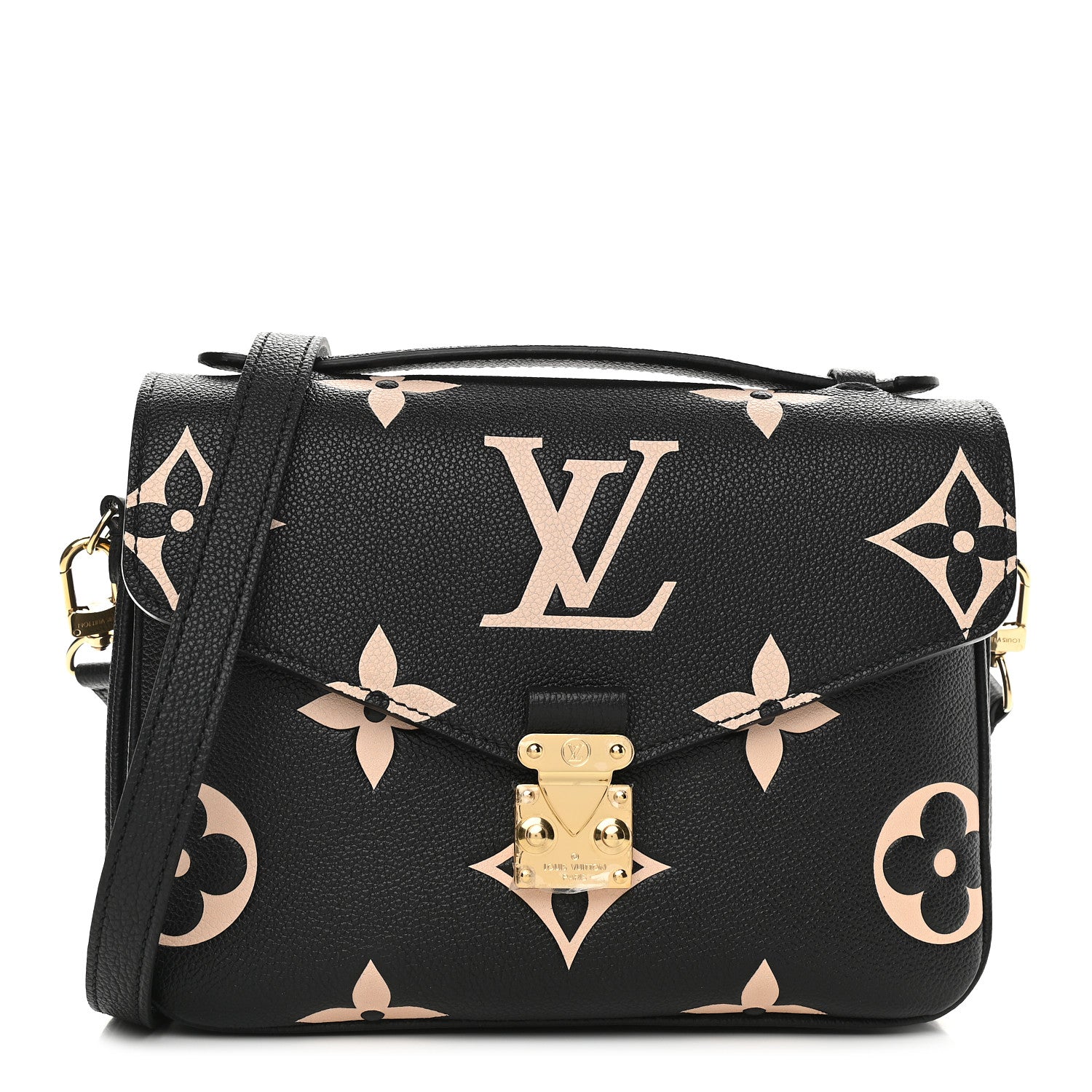 Louis Vuitton Empreinte Monogram Giant Pochette Metis Black Beige 1 of 8