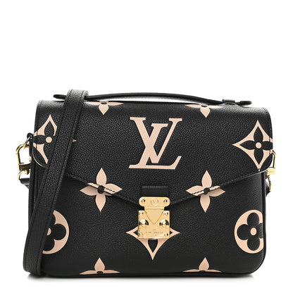 Louis Vuitton Empreinte Monogram Giant Pochette Metis Black Beige 1 of 8