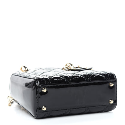 Christian Dior Patent Cannage Mini Lady Dior Black 4 of 9