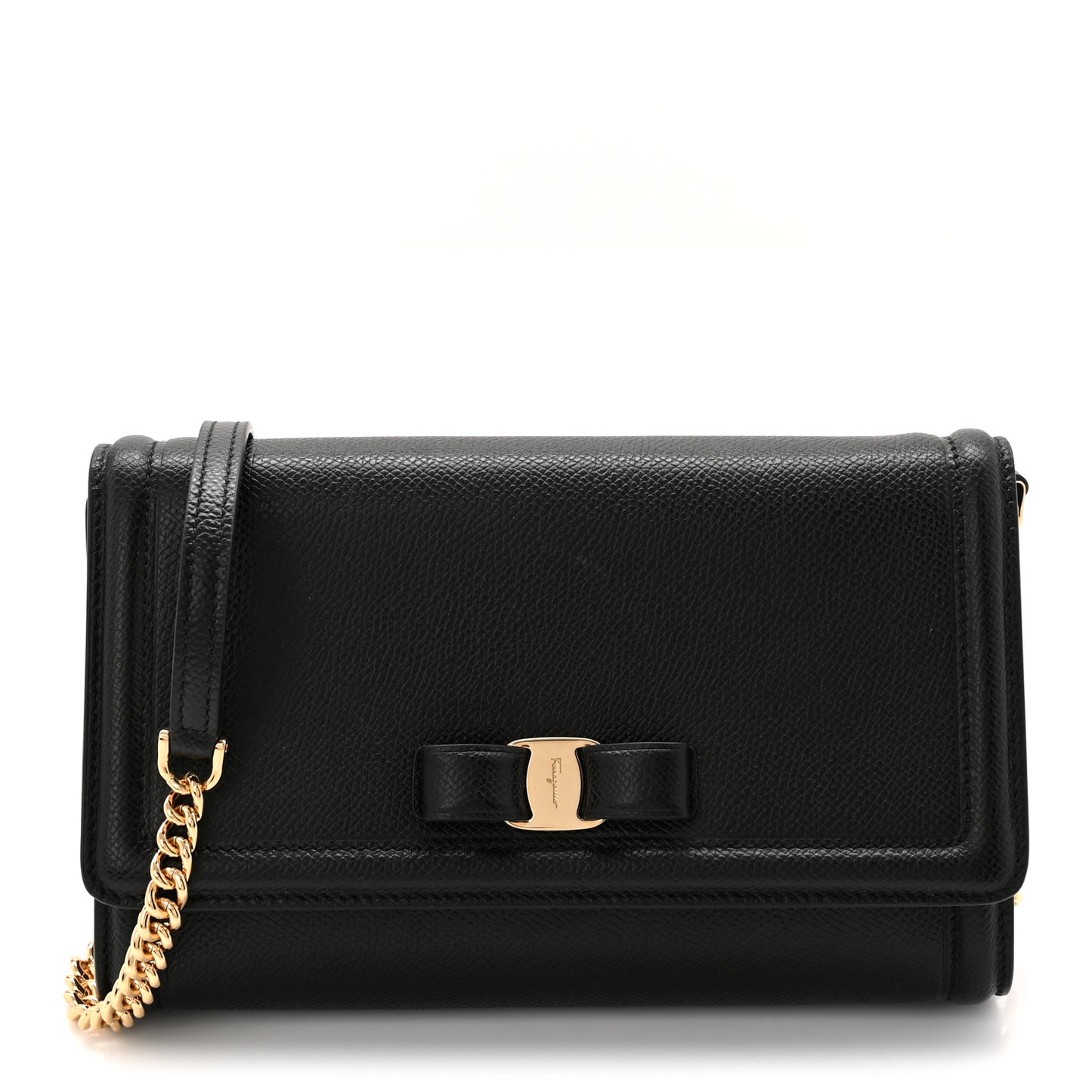 Hammered Calfskin Vara Bow Mini Bag Black