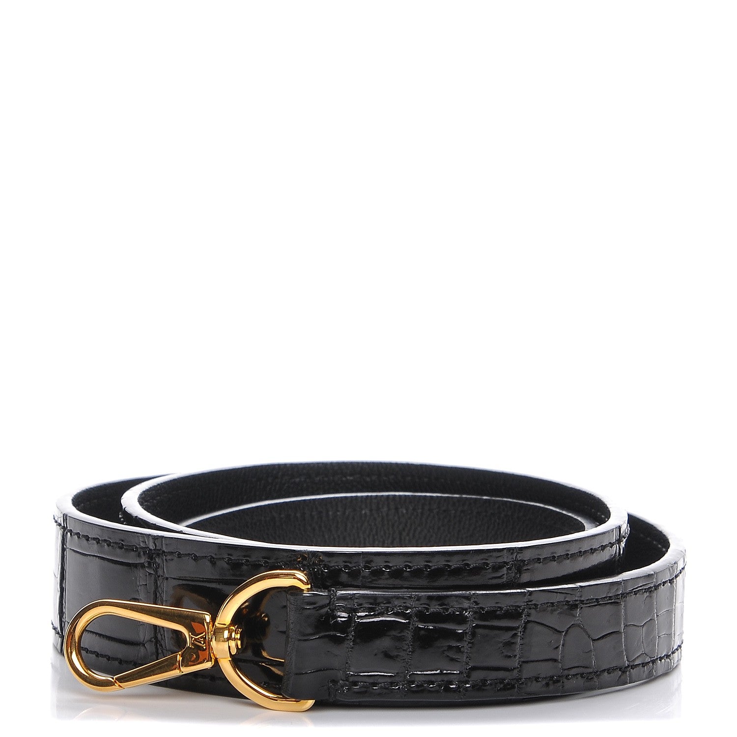 Louis Vuitton Alligator Vivienne Shoulder Strap Black 1 of 4
