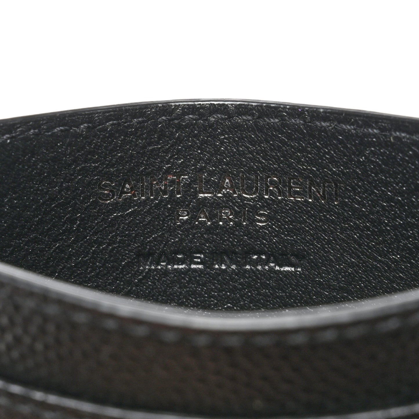 Grain De Poudre Monogram Credit Card Case Black