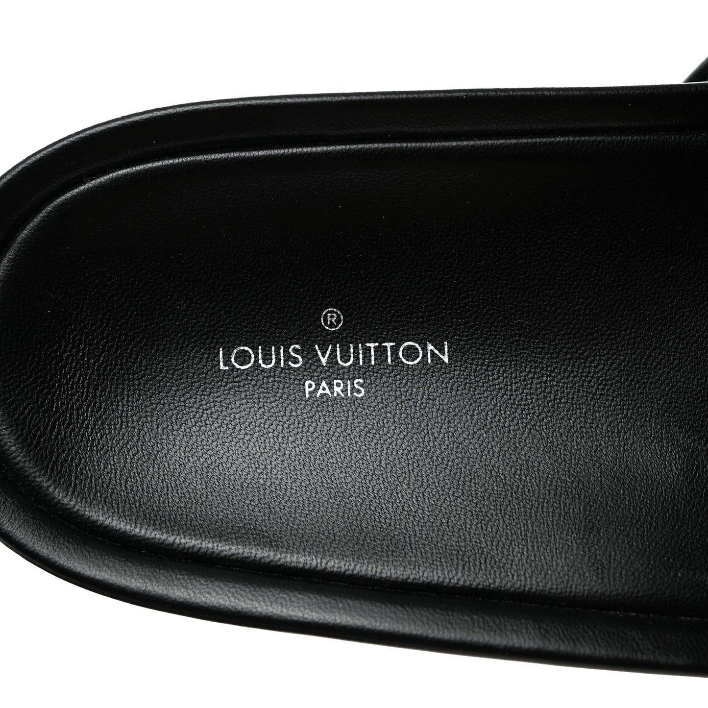 Lambskin Embossed Monogram Jumbo Flatform Mule Sandals 40 Black