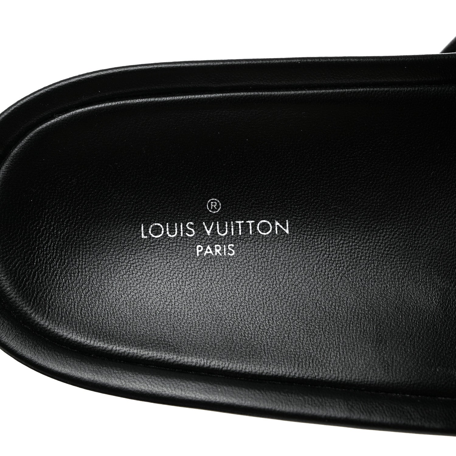 Louis Vuitton Lambskin Embossed Monogram Jumbo Flatform Mule Sandals 40 Black 6 of 9