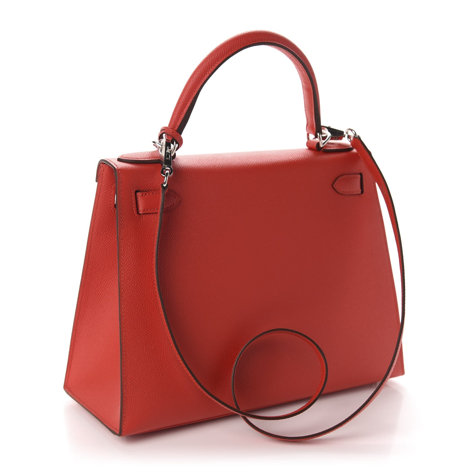 Hermes Epsom Kelly Sellier 28 Rouge Tomate 3 of 11