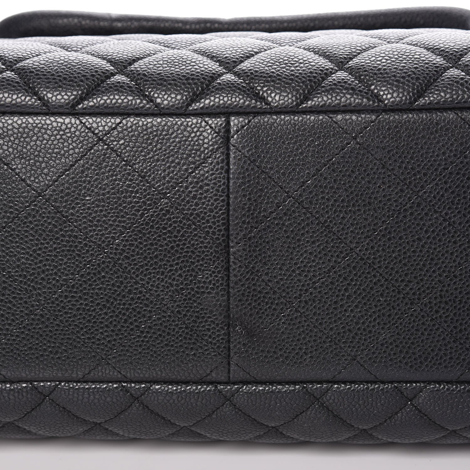 Chanel Caviar Quilted Flap Tote Dark Grey 12 of 13