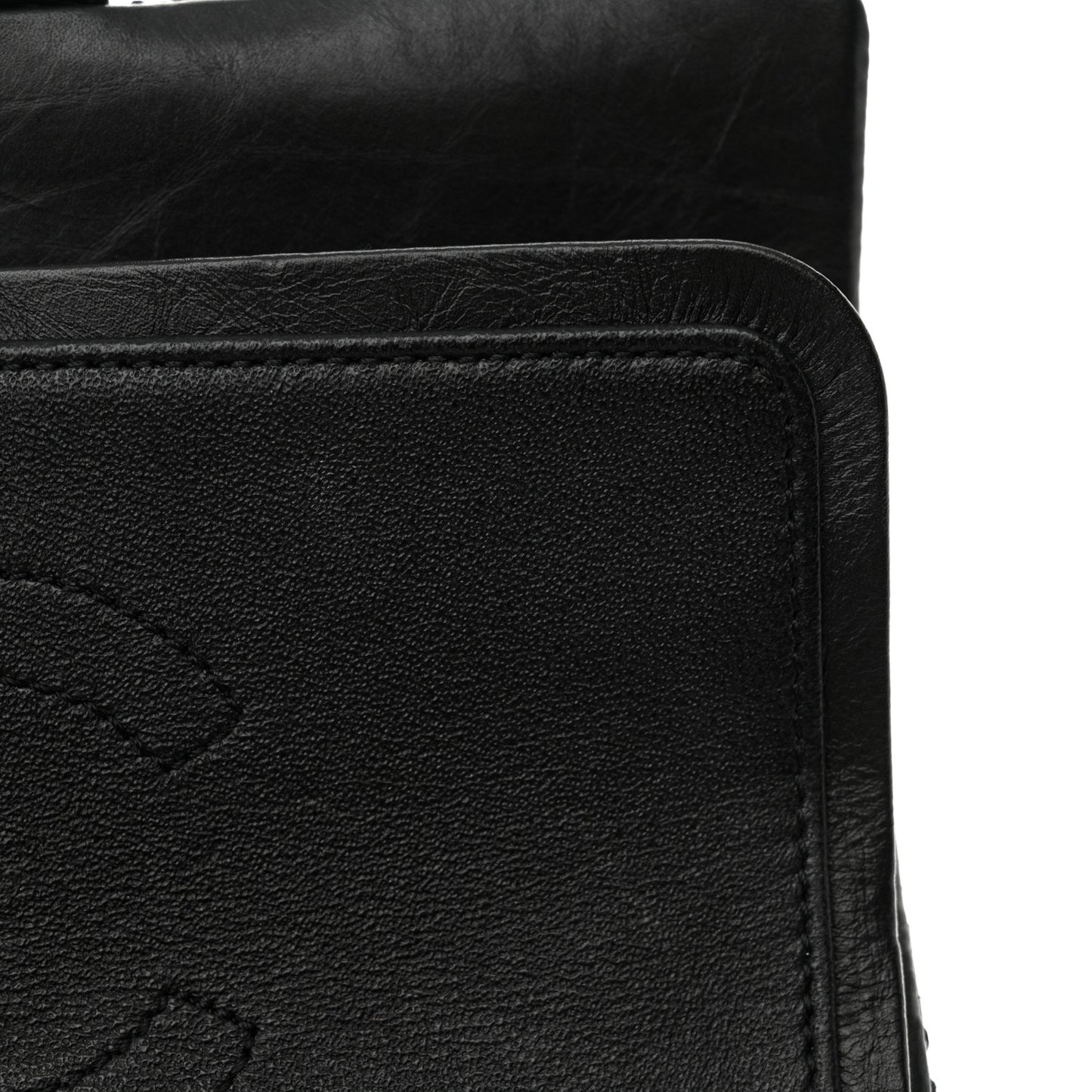 Aged Calfskin Lucky Charms 2.55 Reissue 224 Flap Black