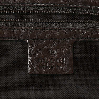 Gucci Crystal Monogram Large Babouska Vertical Shopping Tote Brown 6 of 12