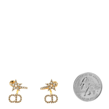 Christian Dior Pearl Clair D Lune Wrap Around Earrings Gold 2 of 4