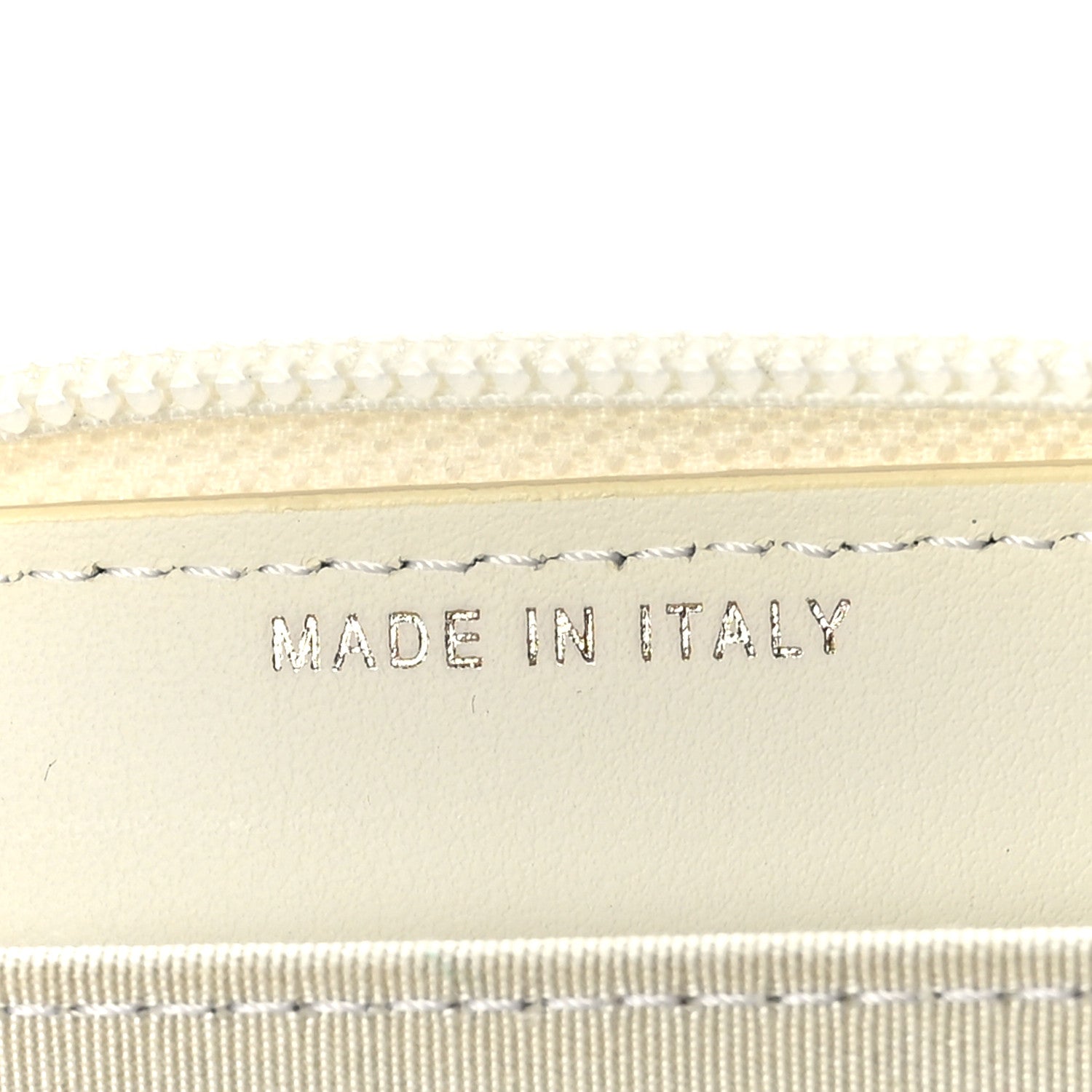Chanel Caviar Quilted Boy Zip Around Coin Purse Wallet Ivory 6 of 8