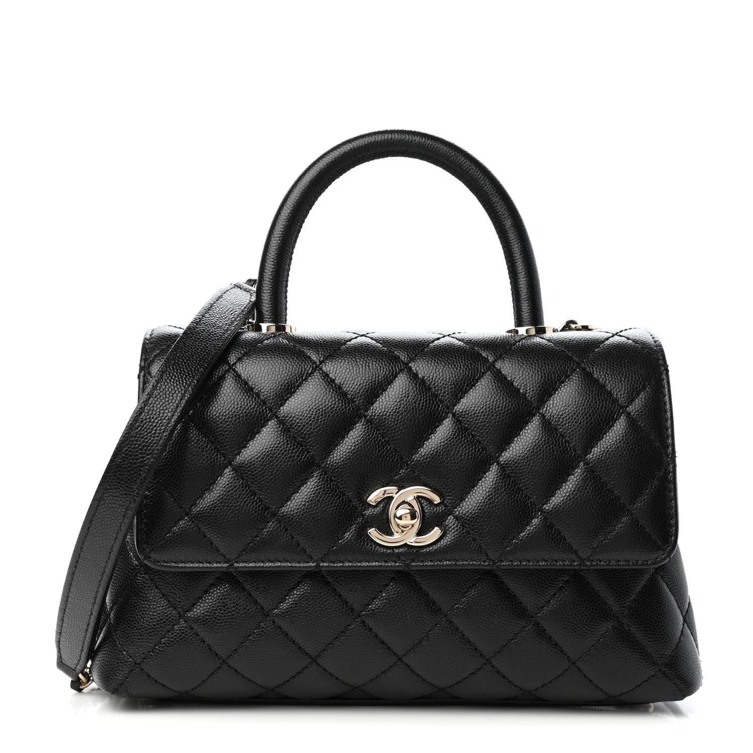 Chanel Caviar Quilted Mini Coco Handle Flap Black 1 of 9