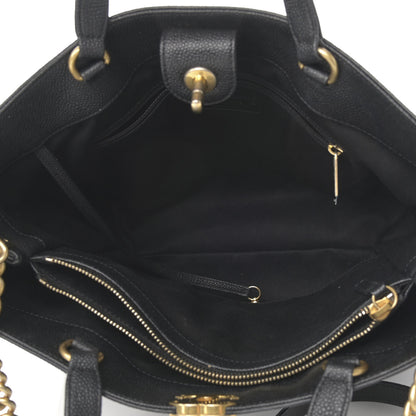 Chanel Caviar Stitched Large Shopping Tote Bag Black 5 of 14
