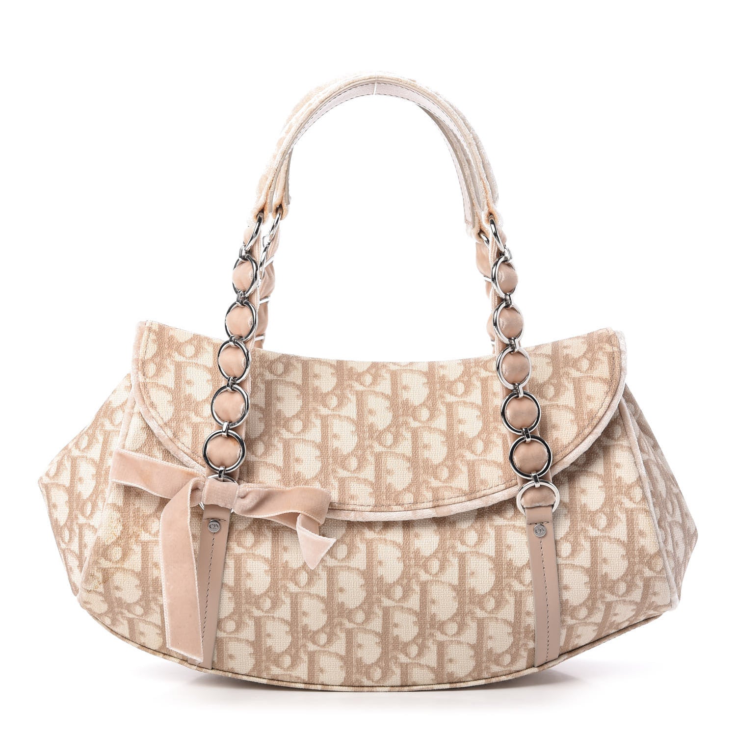 Christian Dior Monogram Romantique Trotter Bag Beige 1 of 9
