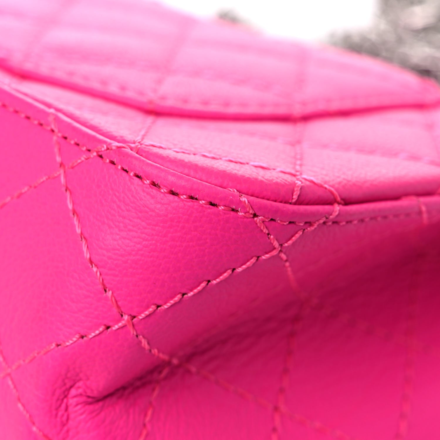 Chanel Goatskin Quilted 2.55 Reissue Mini Flap Fluorescent Pink 10 of 11