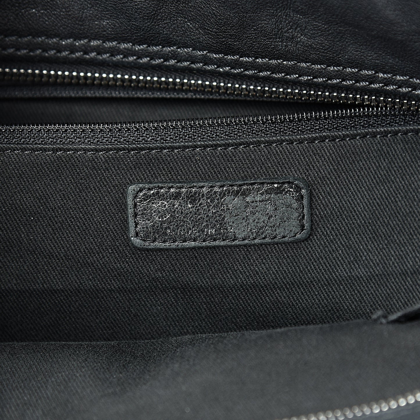 Calfskin Large Diamond Stitch Tote Black