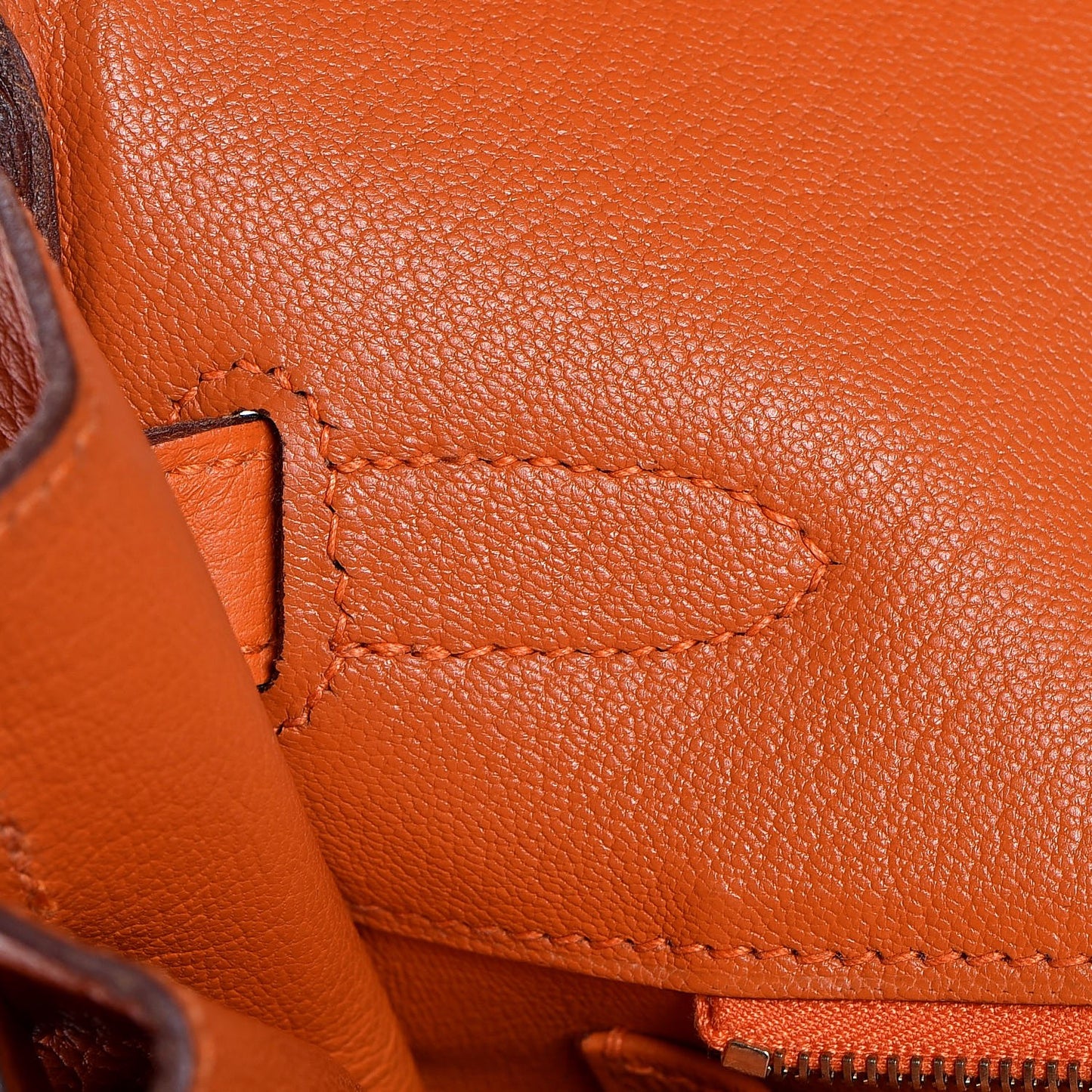 Taurillon Clemence Birkin 30 Orange