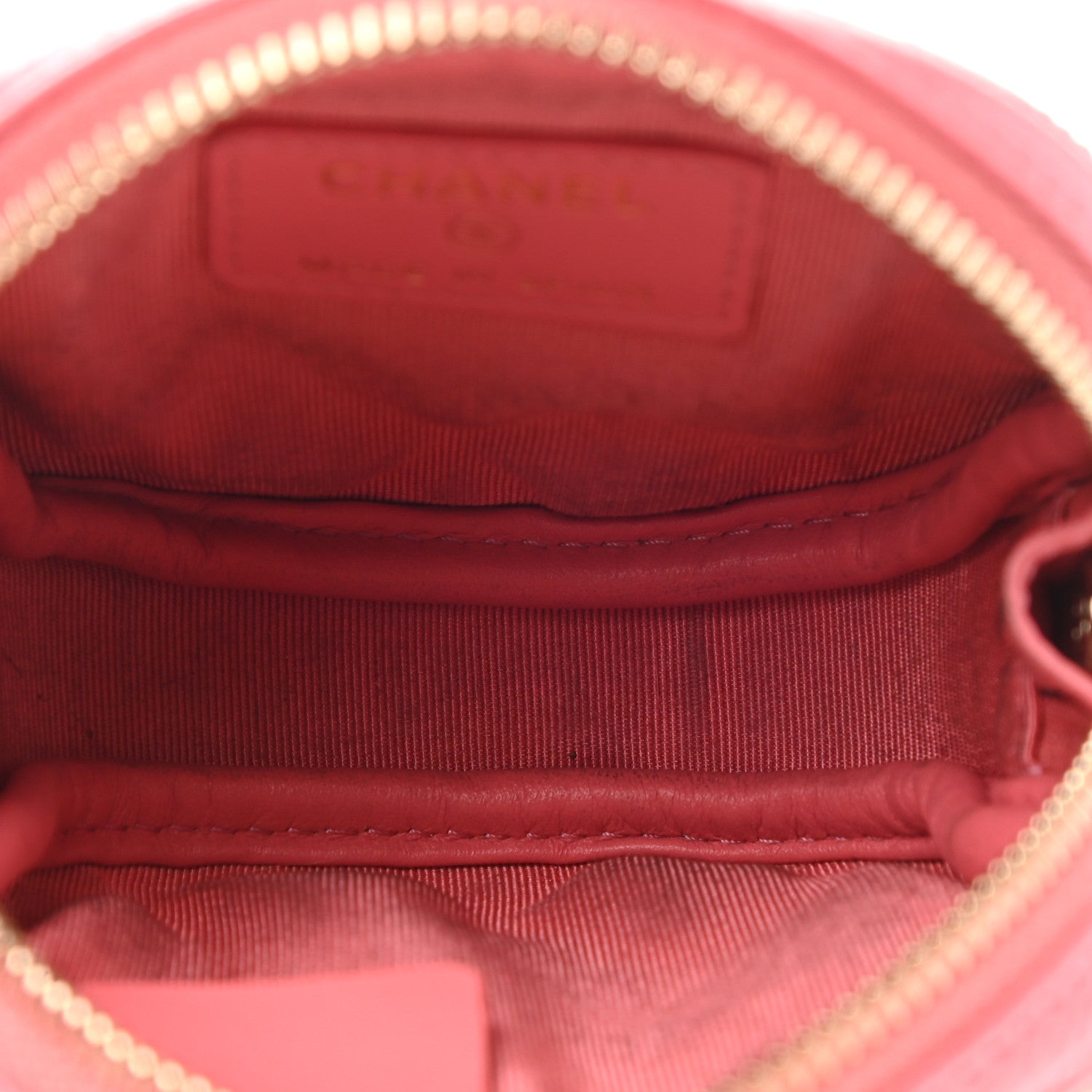 Chanel Iridescent Caviar Quilted Zip Around Classic Coin Purse Pink 5 of 8