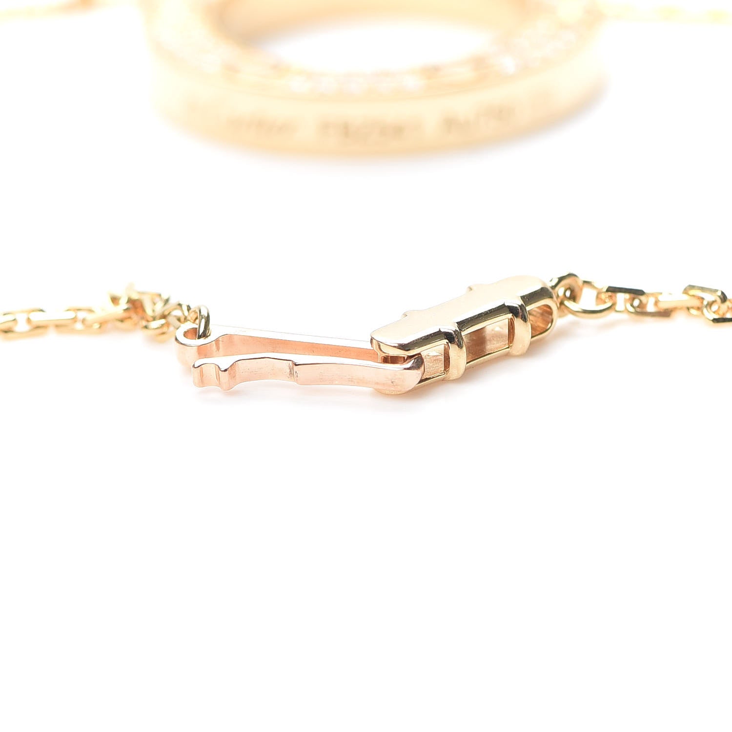 Cartier 18K Yellow Gold Diamond LOVE Paved Necklace 6 of 8