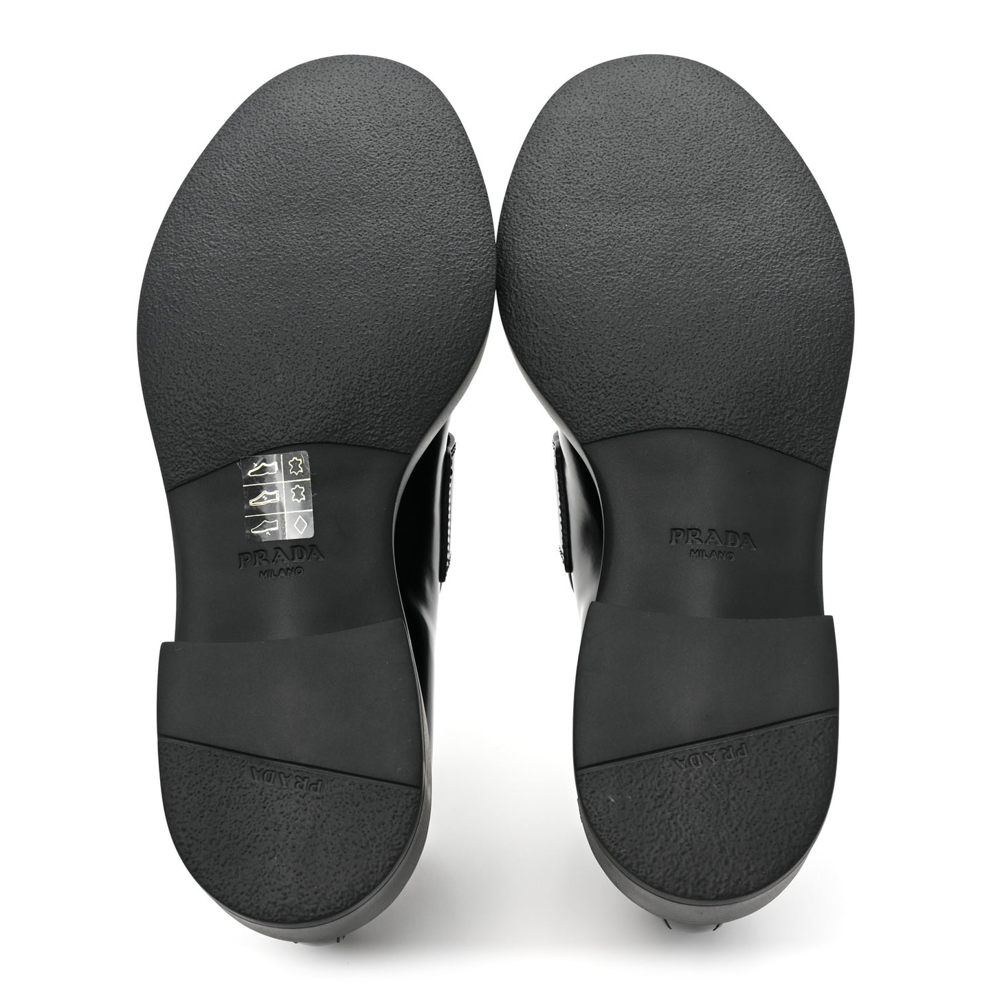 Spazzolato Metal Triangle Logo 50mm Loafers 38.5 Black