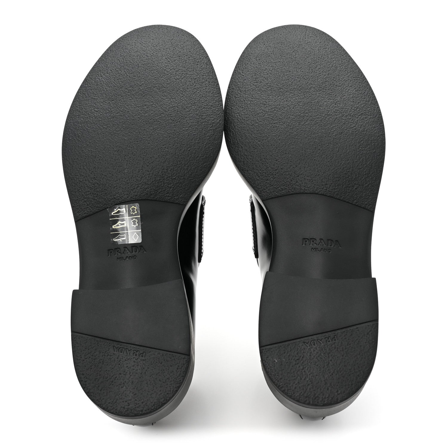 Prada Spazzolato Metal Triangle Logo 50mm Loafers 38.5 Black 5 of 9