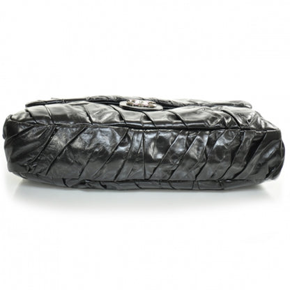 Chanel Leather Twisted Maxi Flap Black 4 of 15