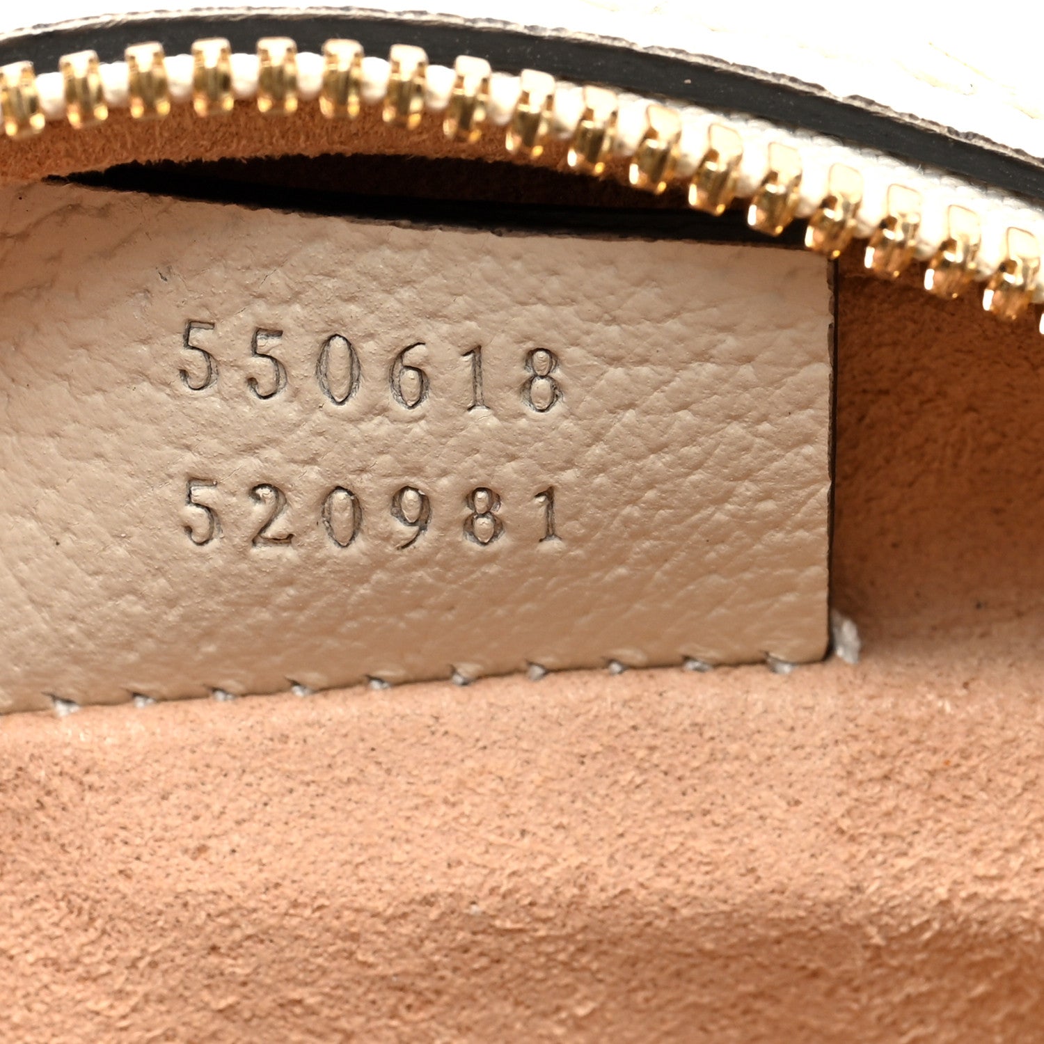 Gucci Textured Calfskin Web Mini Ophidia Round Shoulder Bag Mystic White 7 of 10