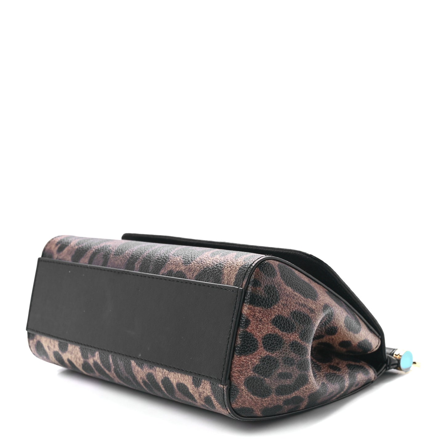 Dauphine Leopard Print Mini Miss Sicily Satchel Black