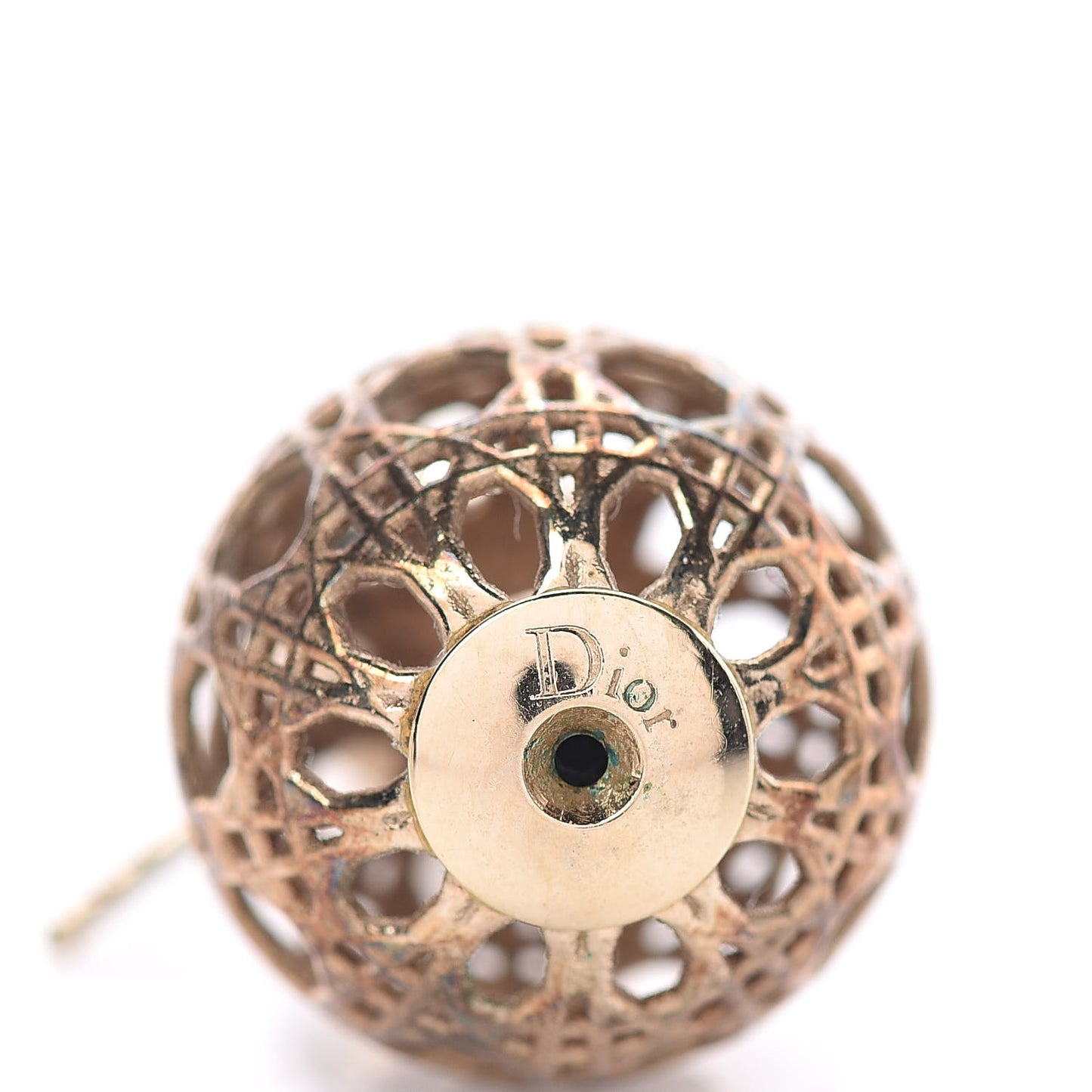 Cannage Mise En Dior Tribal Earrings Gold