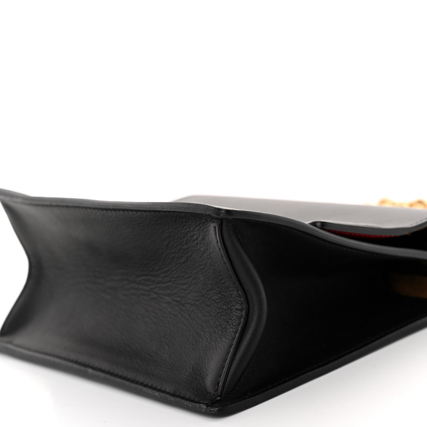 Vitello Grace Matte Small Kan U Shoulder Bag Black