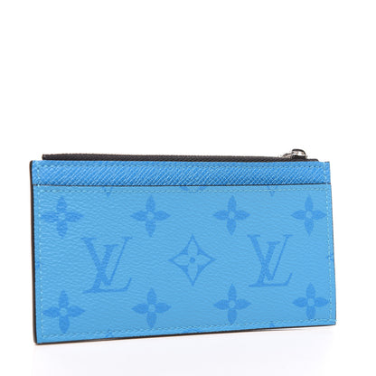 Louis Vuitton Taigarama Coin Card Holder Blue Lagoon 2 of 6