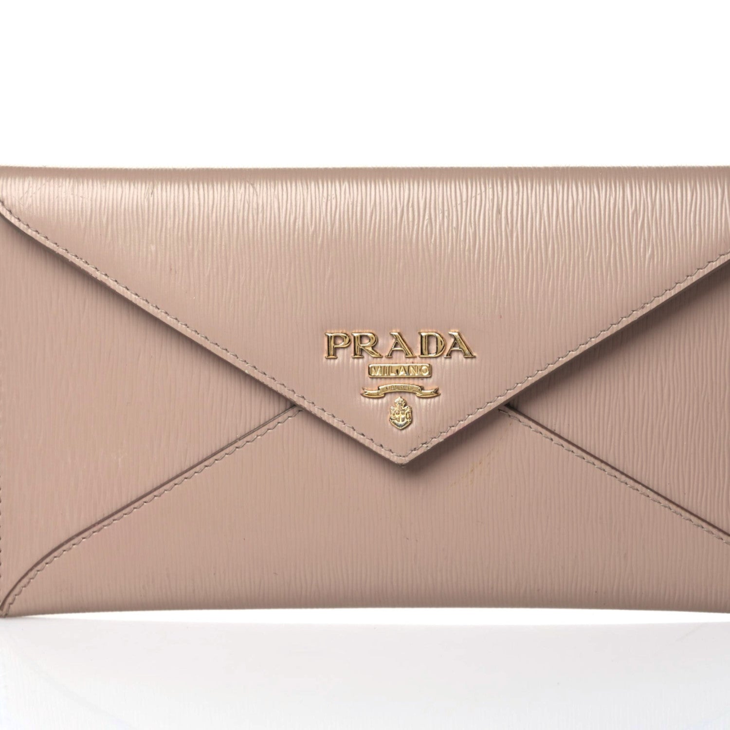 Prada Saffiano Metal Envelope Wallet Cammeo 6 of 13