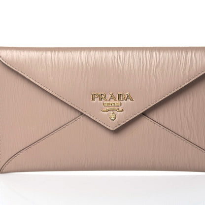 Prada Saffiano Metal Envelope Wallet Cammeo 6 of 13