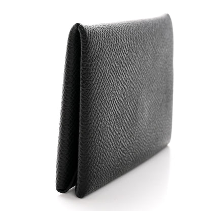 Hermes Epsom Calvi Card Case Black 3 of 8