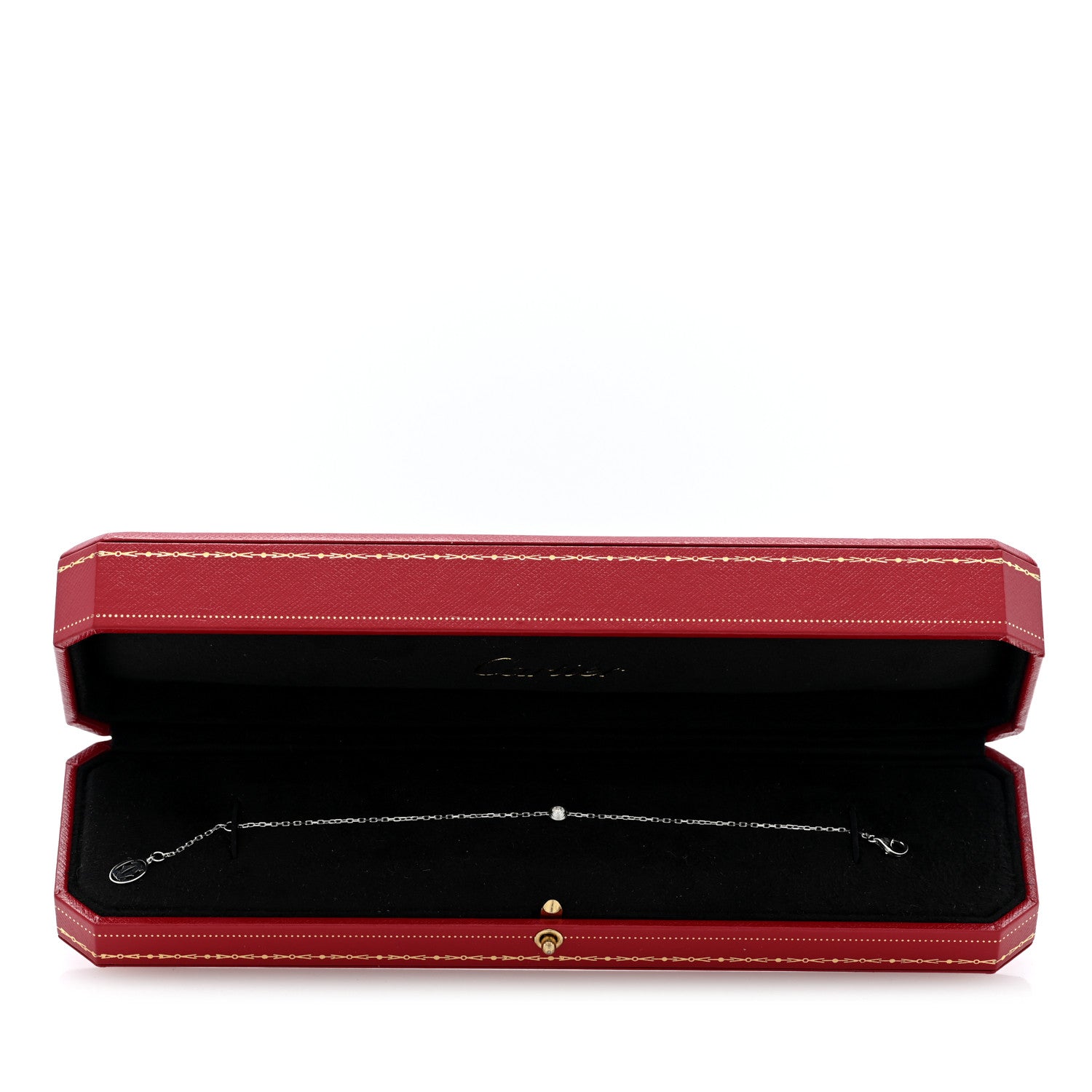 Cartier 18K White Gold Diamond SM D'Amour Bracelet 4 of 4