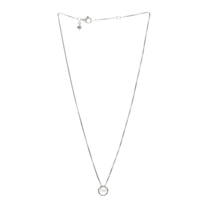 David Yurman Sterling Silver Pearl 8mm Petite Chatelaine Pendant Necklace 3 of 4